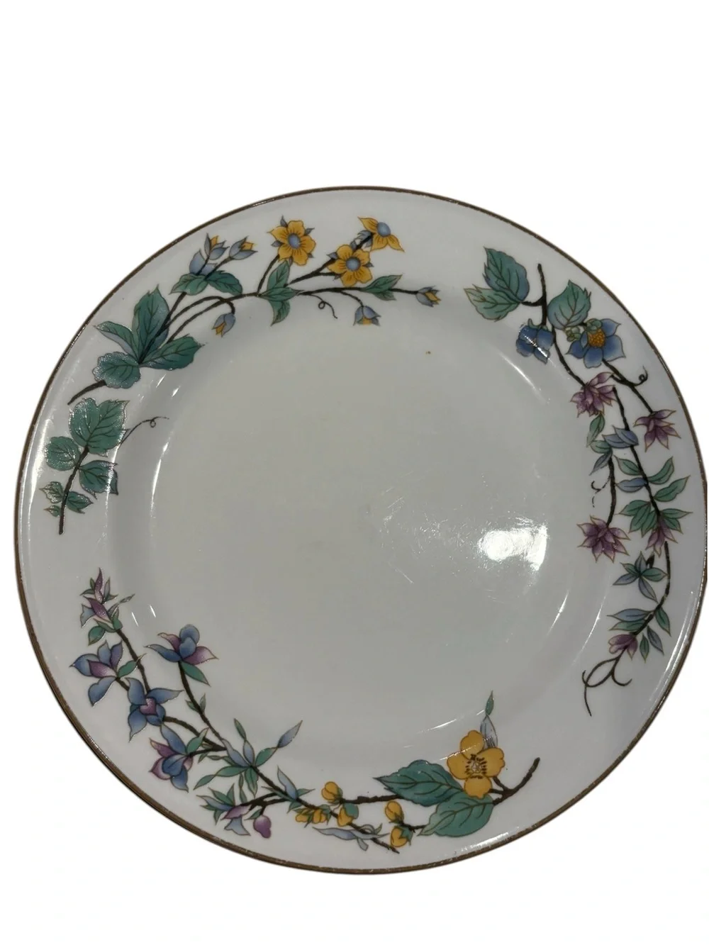 WoodHill By Citation Set Of 6 Floral Wild Flower Salad Dessert Plates 7 1/2”
